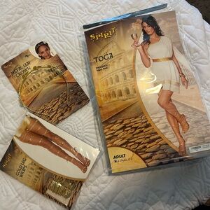 Spirit White and Gold Toga Costume